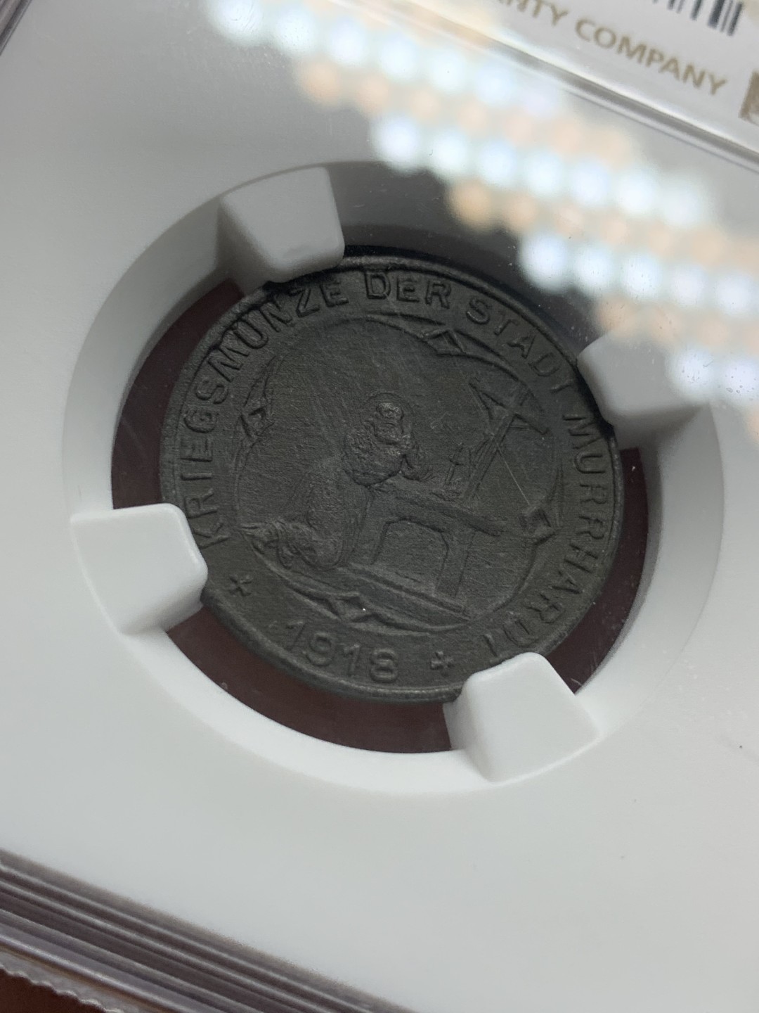 《竞宝斋》第95场-本周日，周一，周四，3场连拍（全场不限金额包邮） NGC-UNC 德国1918默哈特50芬妮 德紧少见品种FUNCK-353.4