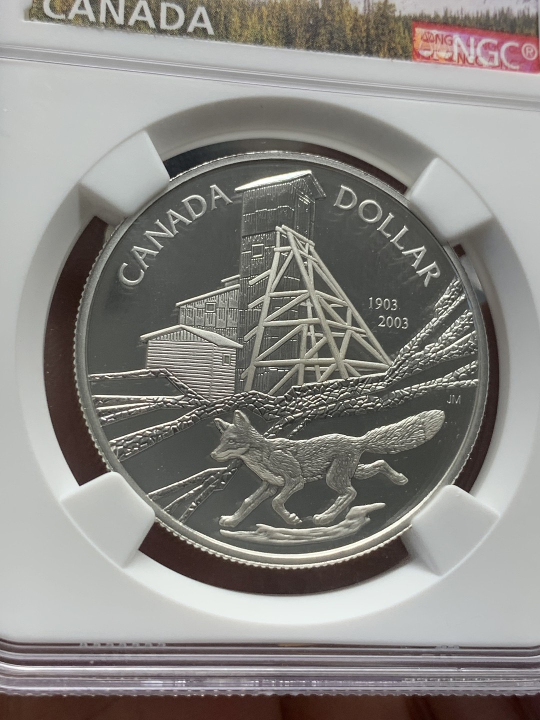 《竞宝斋》第95场-本周日，周一，周四，3场连拍（全场不限金额包邮） NGC-PF69 ULTRA CAMEO 加拿大 2003年 1元 钴矿业100周年纪念 银币