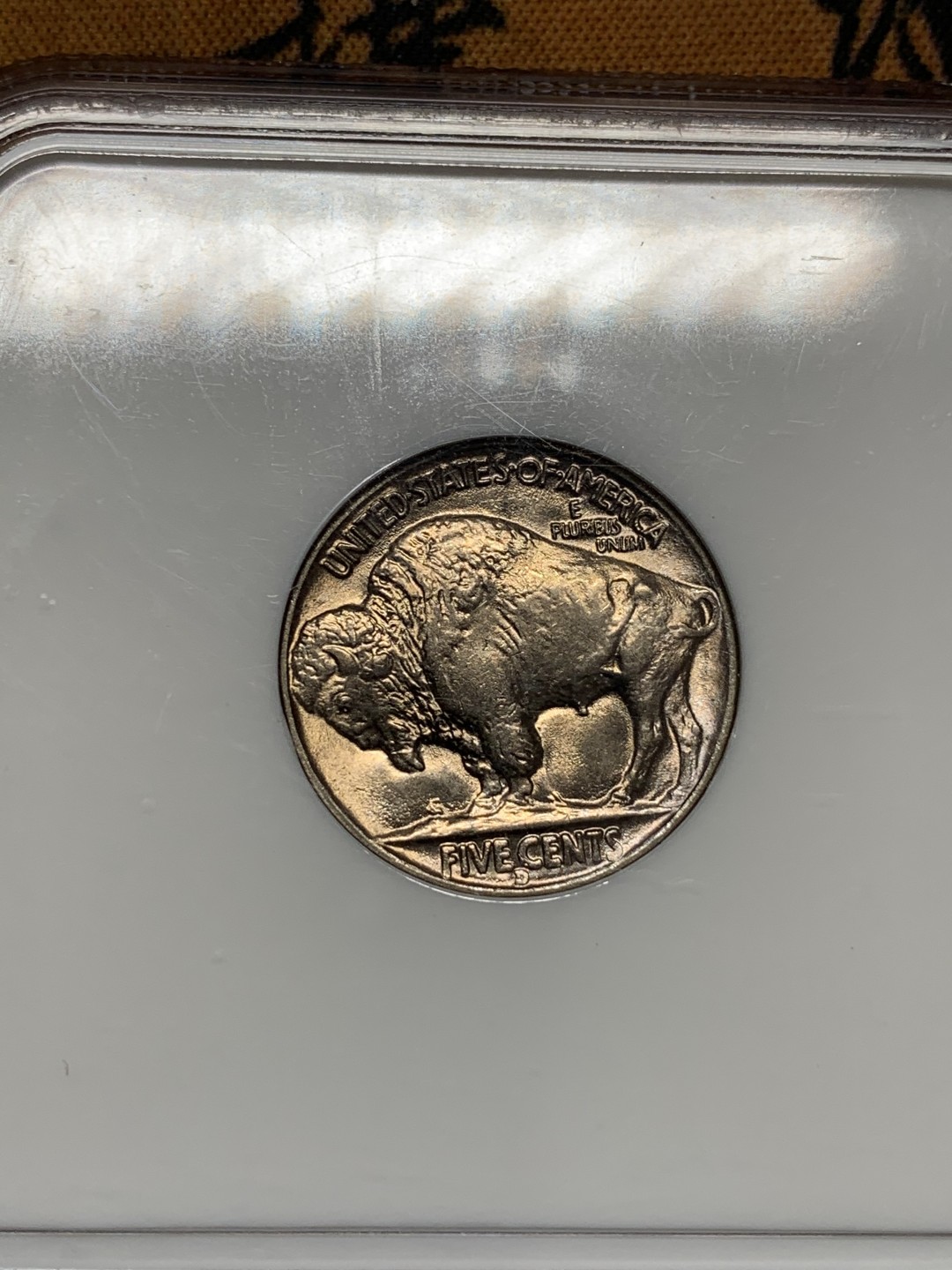 《竞宝斋》第95场-本周日，周一，周四，3场连拍（全场不限金额包邮） NGC MS66 美国 1938年 印第安人 野牛 5美分 老盒状态好