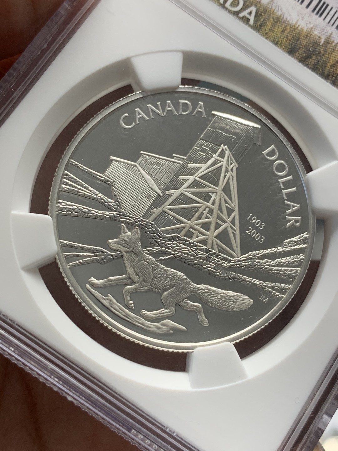 《竞宝斋》第95场-本周日，周一，周四，3场连拍（全场不限金额包邮） NGC-PF69 ULTRA CAMEO 加拿大 2003年 1元 钴矿业100周年纪念 银币