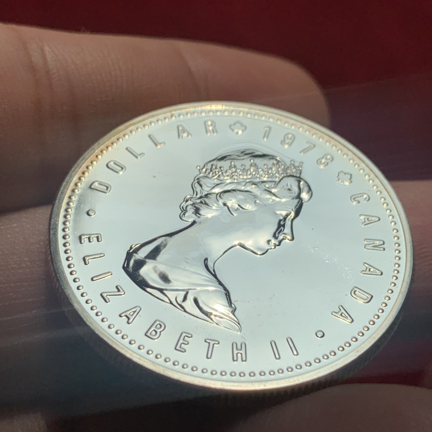 《竞宝斋》第95场-本周日，周一，周四，3场连拍（全场不限金额包邮） 加拿大 1978年 英联邦运动会1元 精制大银币