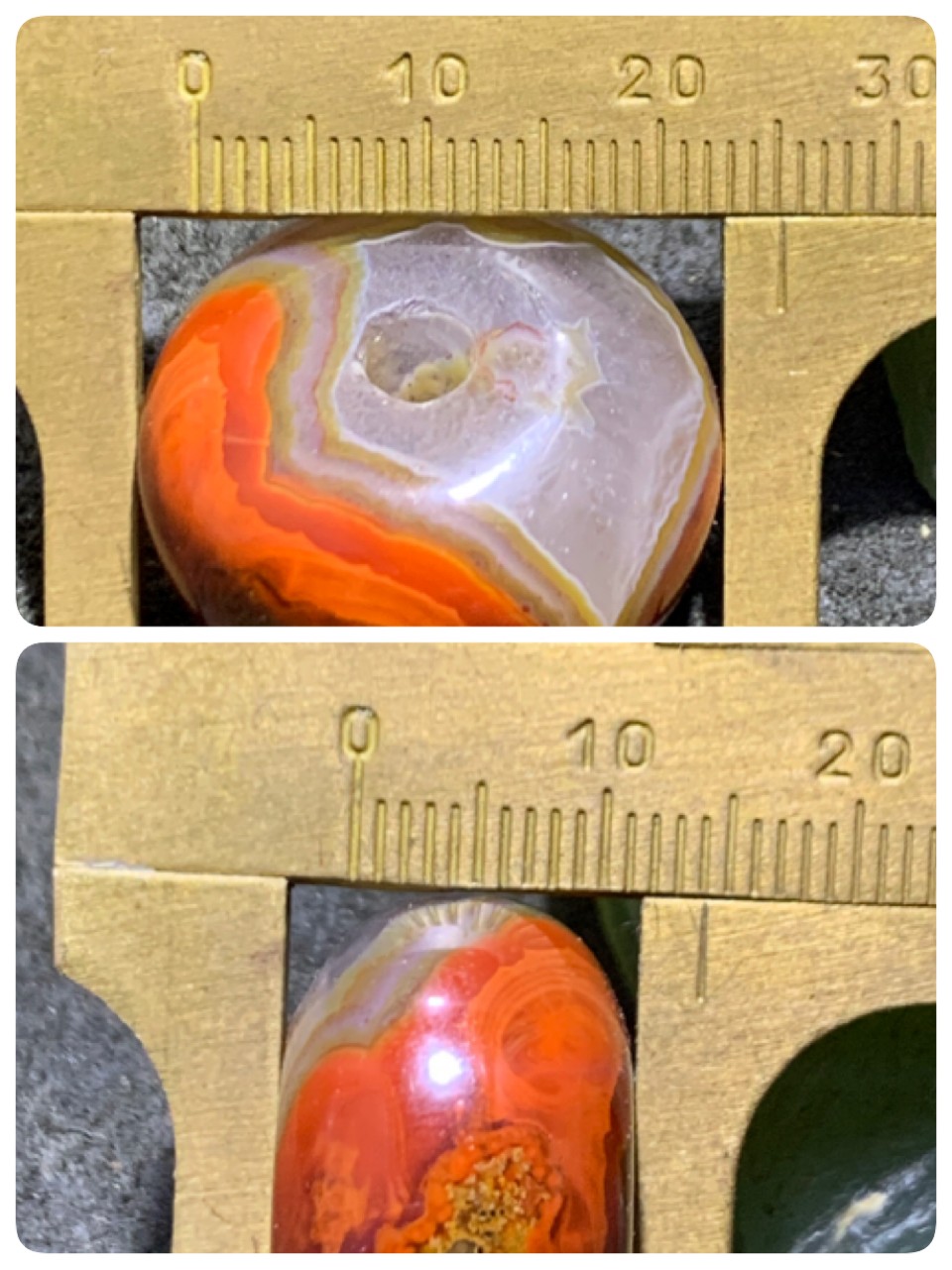 精美冰飘战国红玛瑙面包圈平安扣一个，