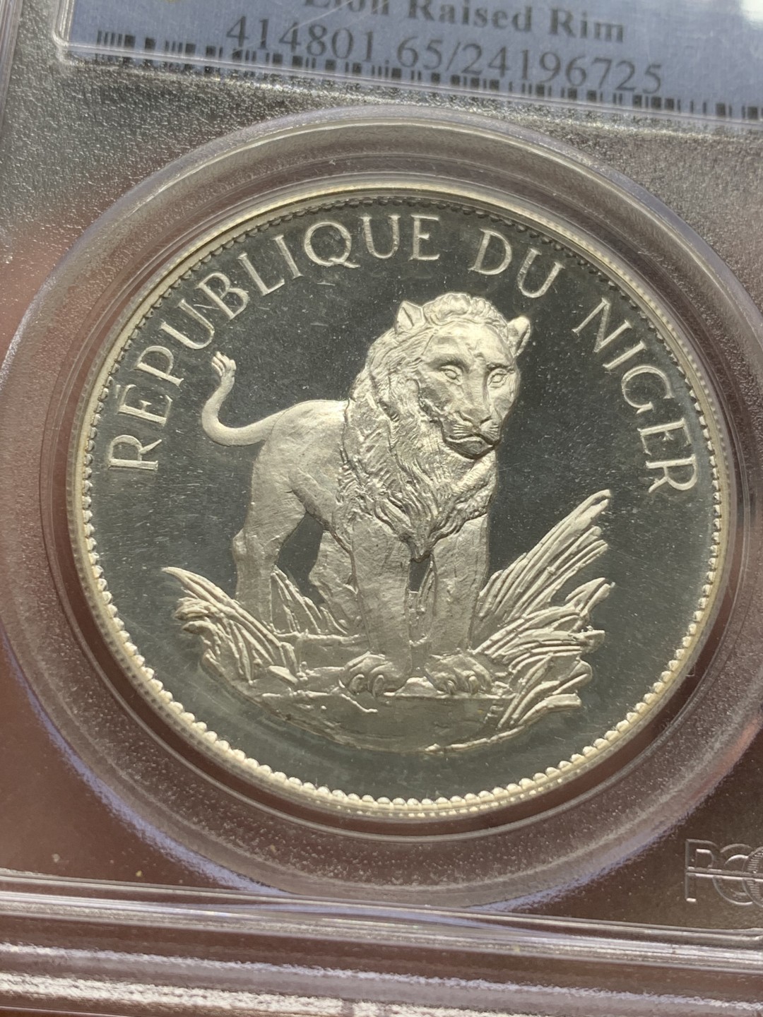 《竞宝斋》第96场-本周日，周一，周四，3场连拍（全场不限金额包邮） PCGS PR65DCAM 尼日尔1968年10法郎银币 KM#8.1