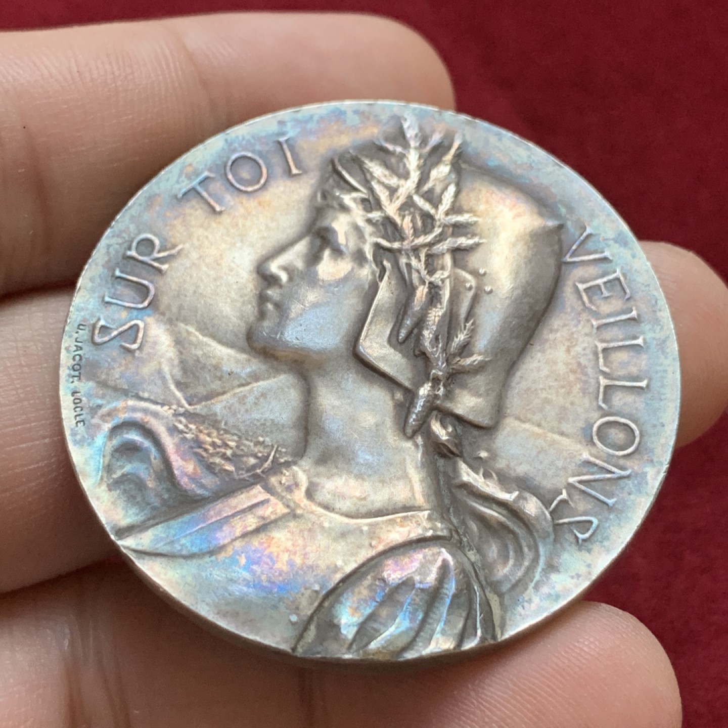 《竞宝斋》第96场-本周日，周一，周四，3场连拍（全场不限金额包邮） 1902年瑞士纳沙泰尔射击节银章带原盒 少见热门品种，引用编号：R-986