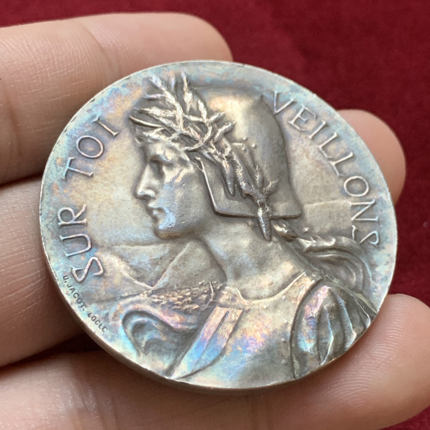 《竞宝斋》第96场-本周日，周一，周四，3场连拍（全场不限金额包邮） 1902年瑞士纳沙泰尔射击节银章带原盒 少见热门品种，引用编号：R-986