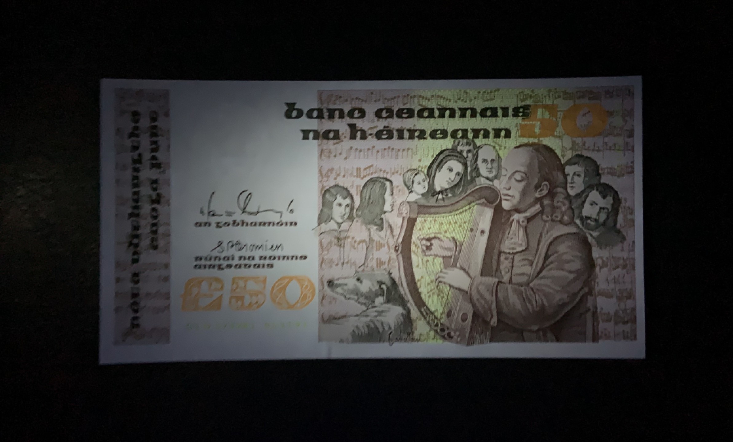 收藏联盟Quantum Auction 第193期拍卖(已更新) 爱尔兰1991年50镑 品相全新UNC 盲人弹琴