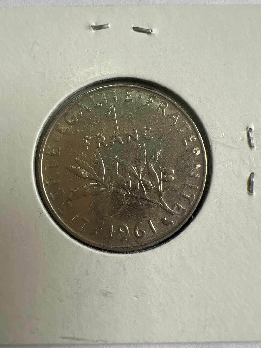 泡泡堂第九十六期  世界硬币纪念章邮票专场（无押金，无佣金，捡漏，全场20包邮，偏远地区除外） 法国61年一法郎