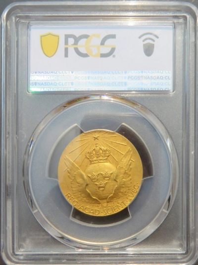 稀少原光1974年瑞典诺诺贝尔文学奖纪念金币PCGS评级SP62收藏 