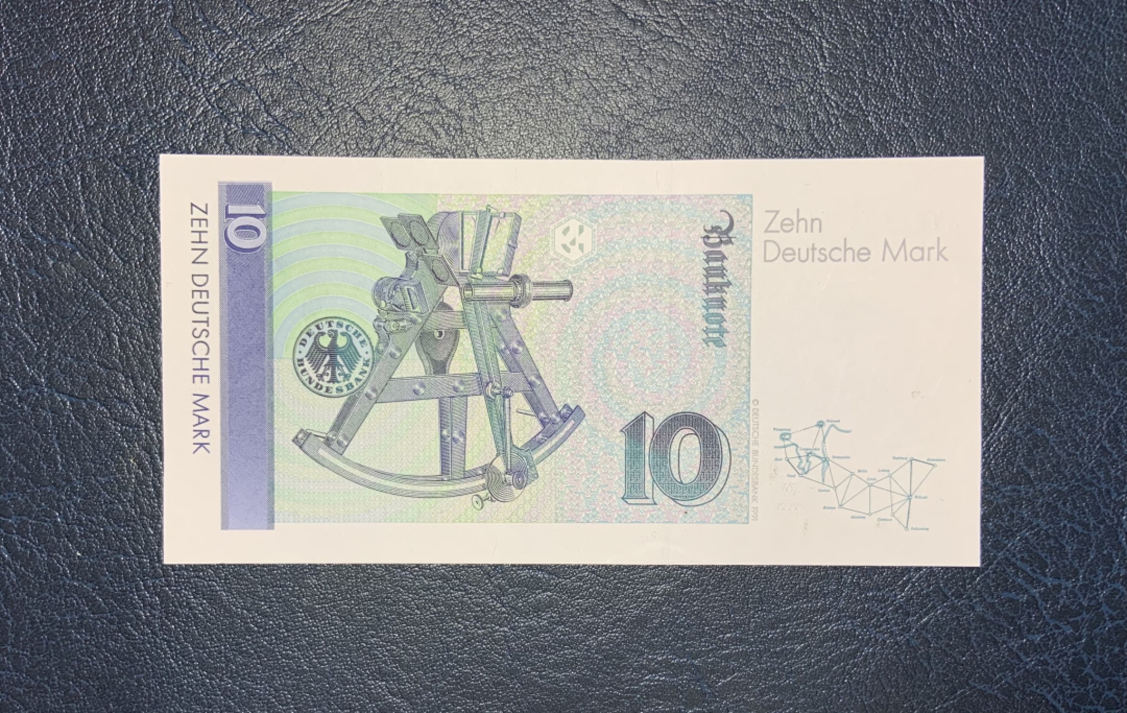 收藏联盟Quantum Auction 第193期拍卖(已更新) 德国联邦1991年10马克 品相全新UNC 豹子号 数学家高斯 航海神器六分仪