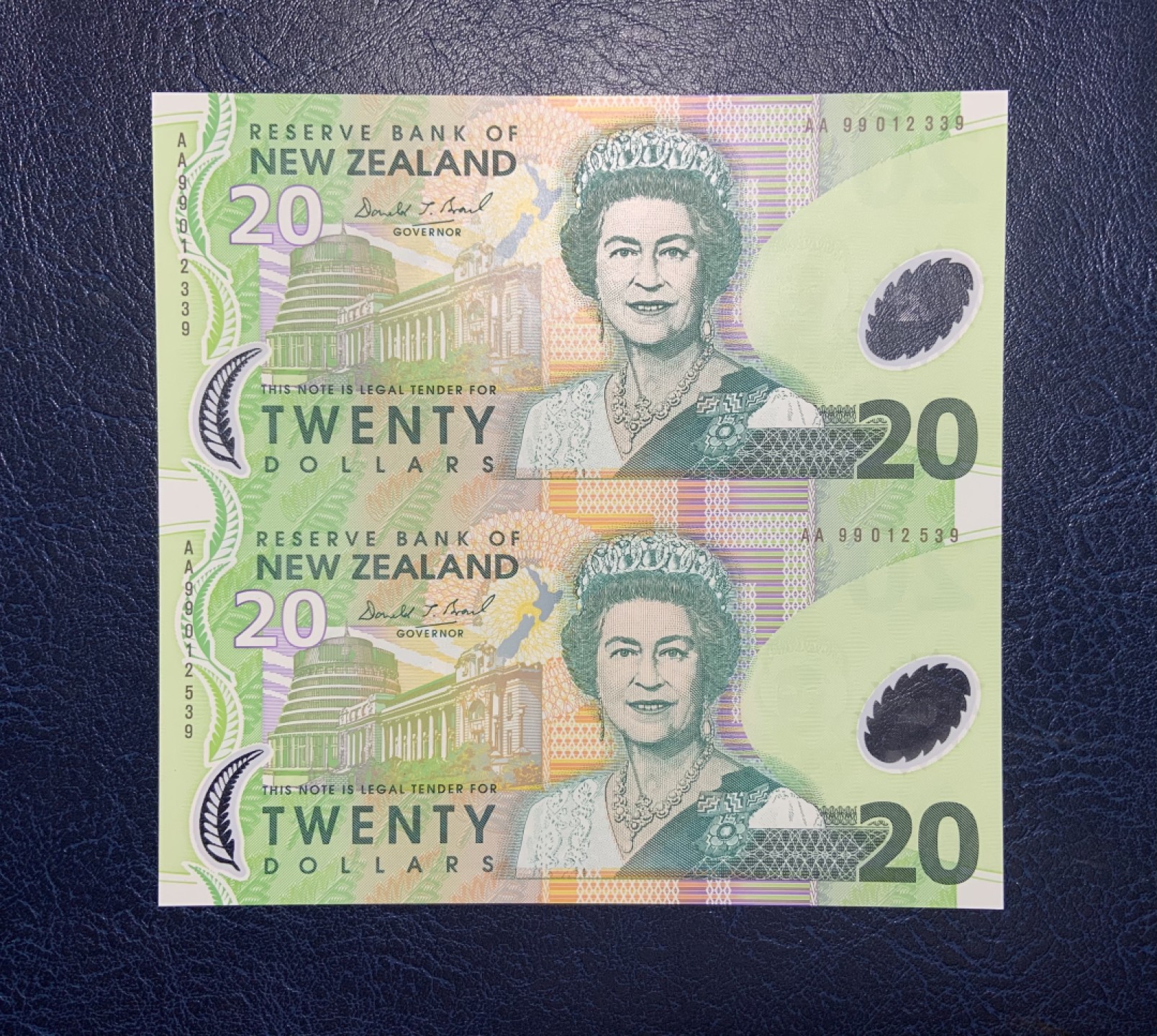 收藏联盟Quantum Auction 第193期拍卖(已更新) 新西兰1999年20元连体钞 品相全新UNC 塑料钞 配原装册