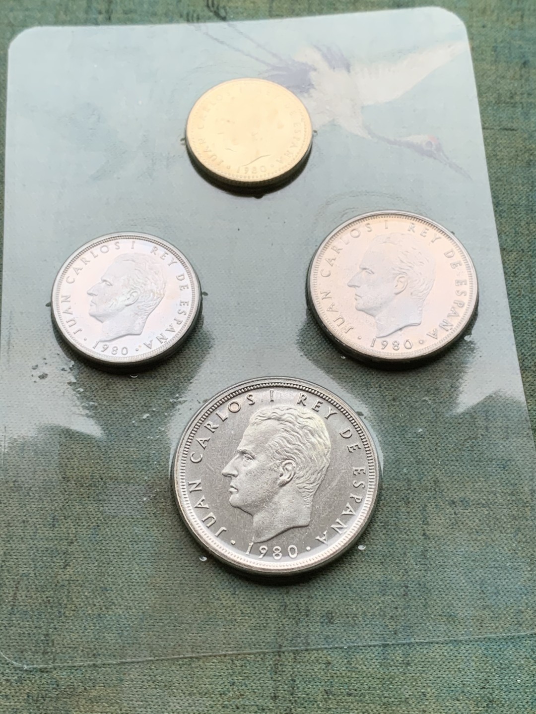 《竞宝斋》第97场-本周四 （满2件或者满200包顺丰） 钱包装 西班牙1980年 14枚装套币