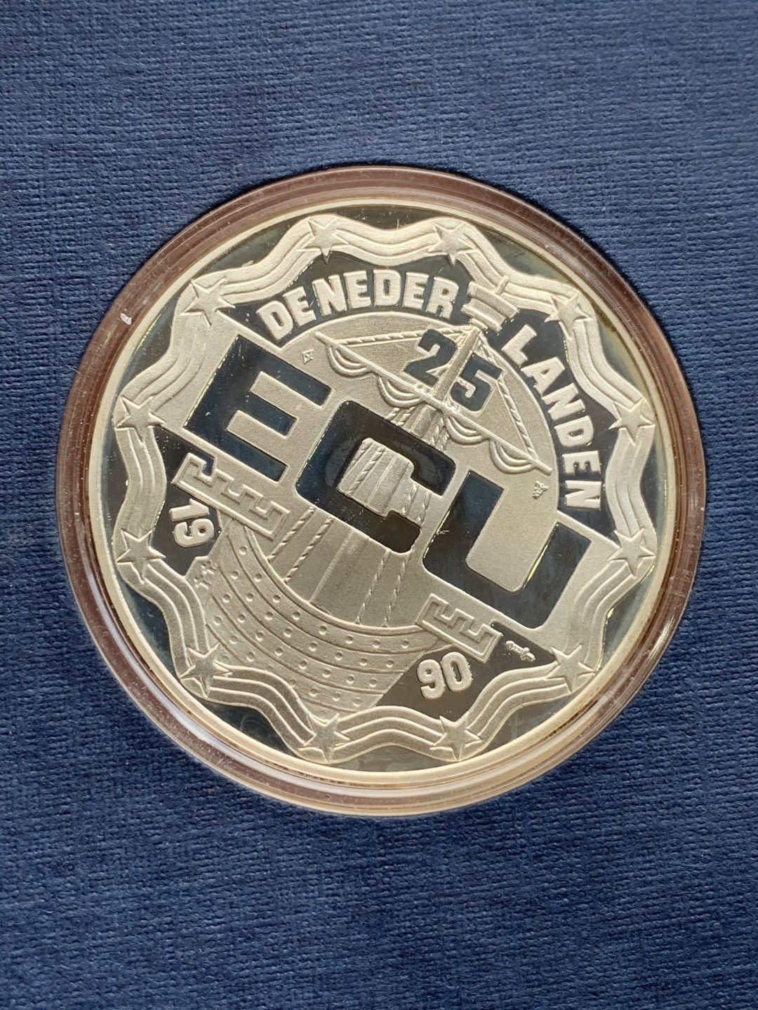 《竞宝斋》第97场-本周四 （满2件或者满200包顺丰） 荷兰1990年 格特·格罗特 25ECU 精制大银币