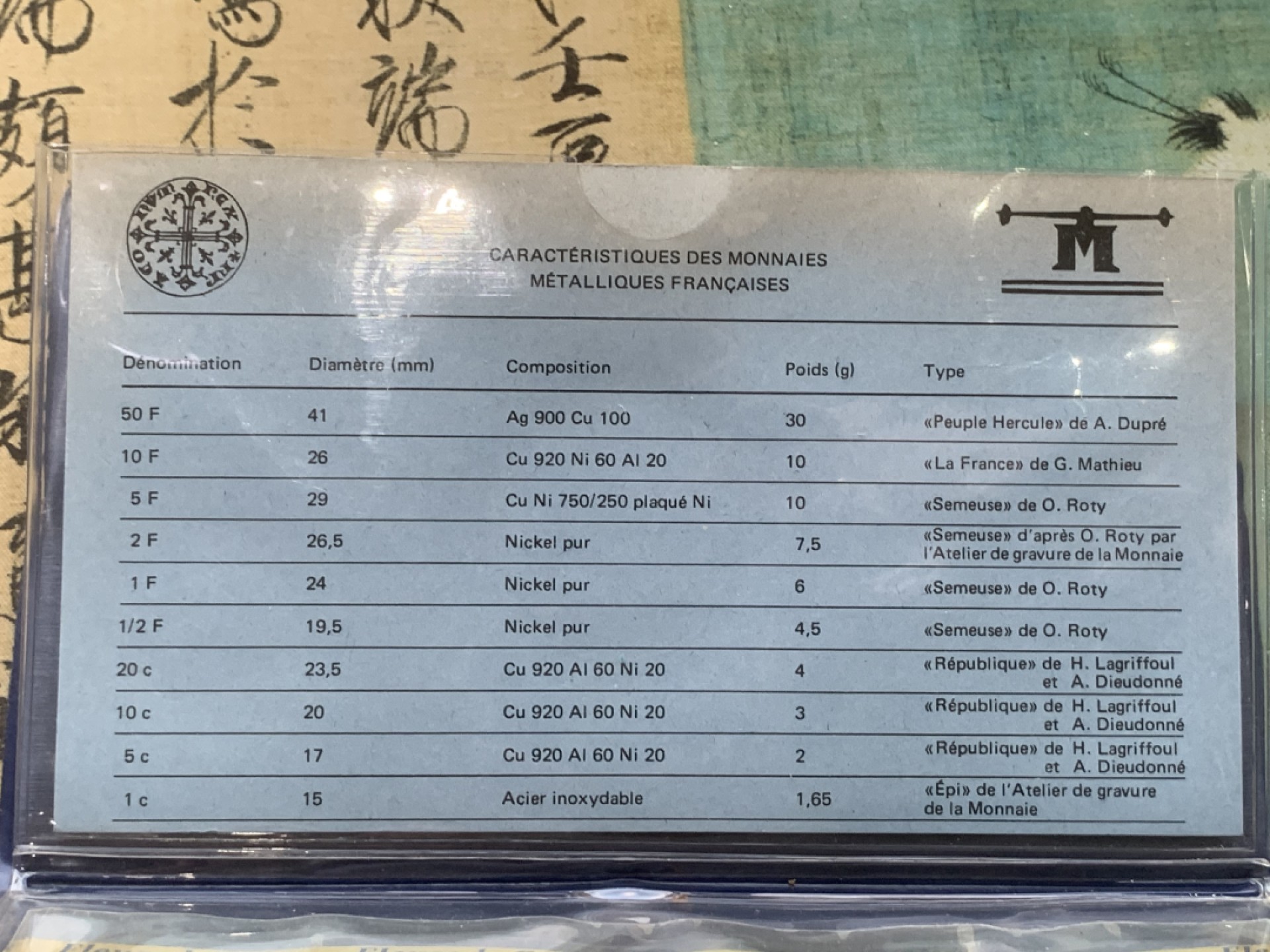 《竞宝斋》第97场-本周四 （满2件或者满200包顺丰） 原盒证书 法国1980年 封装十枚套 其中50法郎大力神是大银币 系列里最稀少的年份