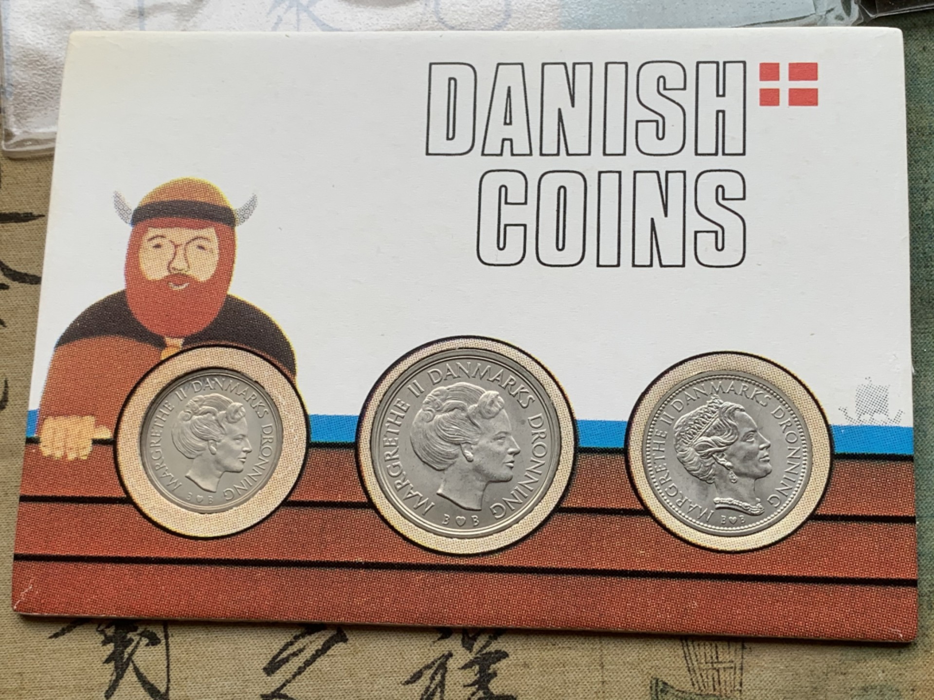 《竞宝斋》第97场-本周四 （满2件或者满200包顺丰） 封装丹麦1981年 六枚装不同面值铜镍币