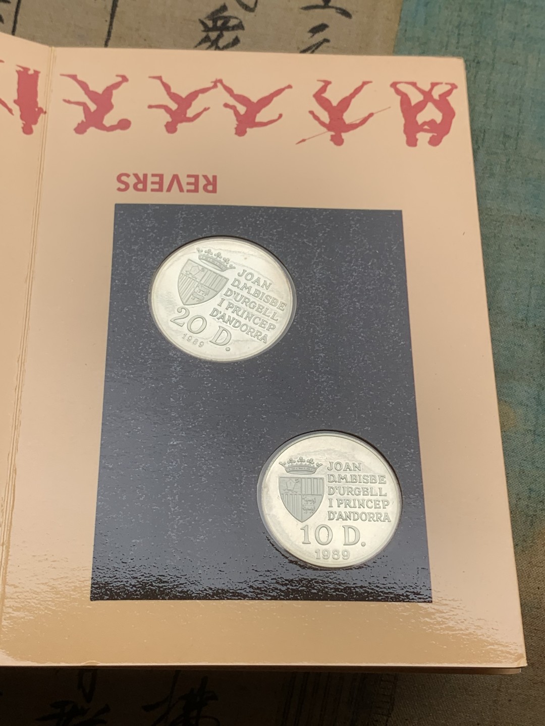 《竞宝斋》第97场-本周四 （满2件或者满200包顺丰） 安道尔1992年巴塞罗那奥运纪念银币两枚一组 2组