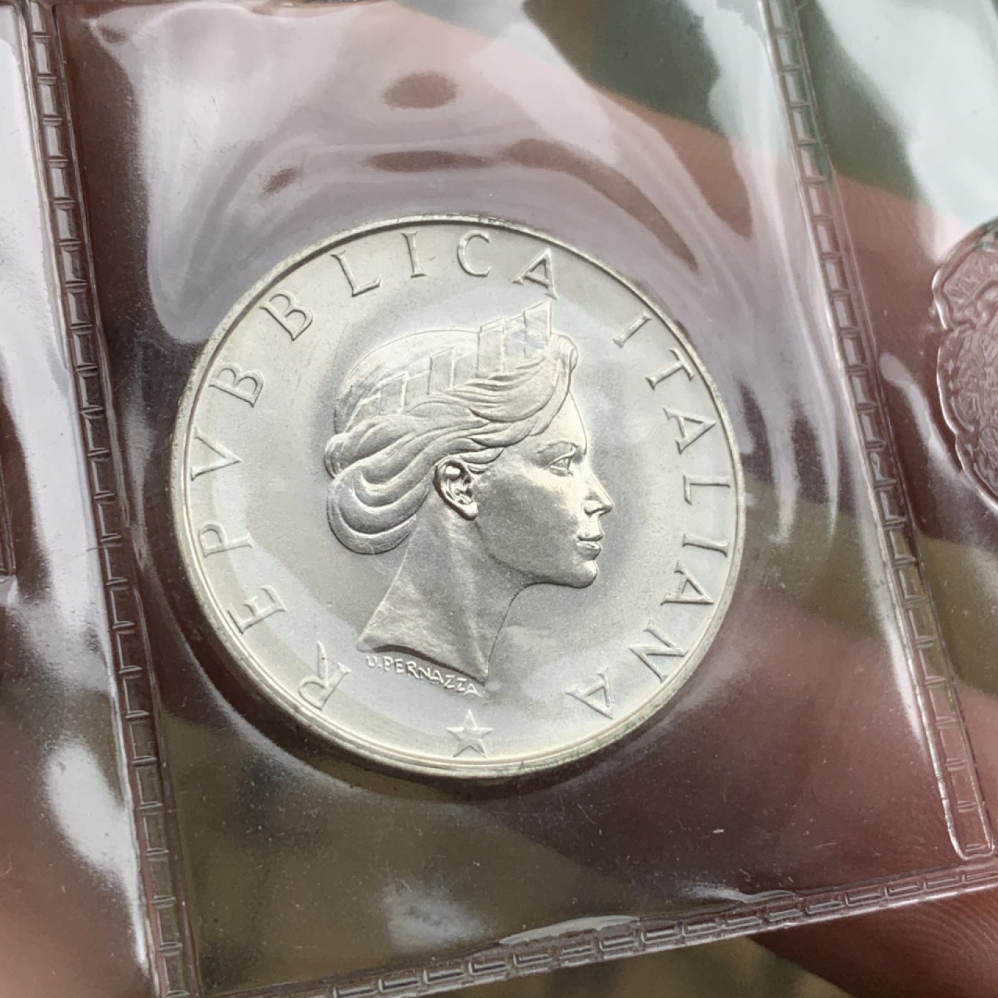 《竞宝斋》第97场-本周四 （满2件或者满200包顺丰） 钱包封装 意大利1986年 国际和平年 500里拉银币