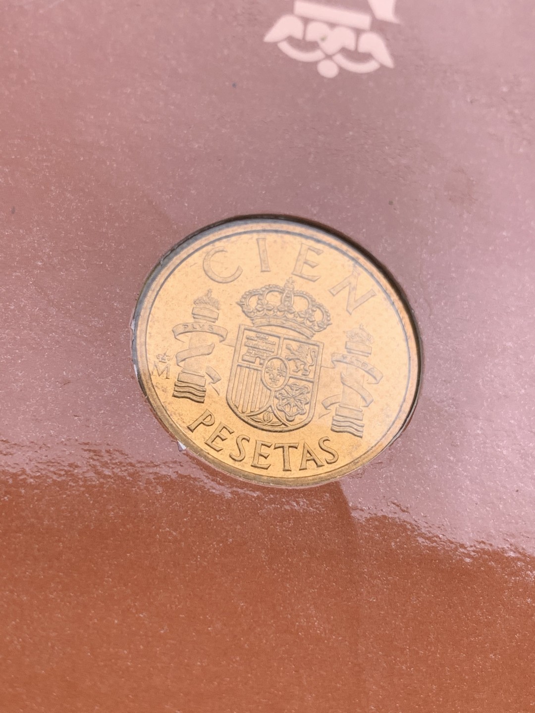 《竞宝斋》第97场-本周四 （满2件或者满200包顺丰） 官方卡装 西班牙1982年胡安卡洛斯一世100比塞塔精制PROOF 铜币 