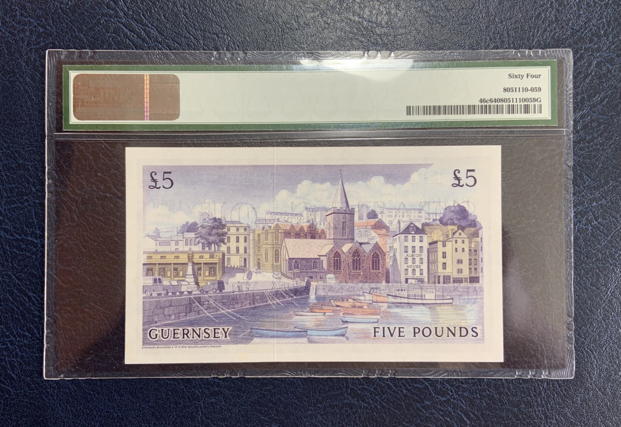 收藏联盟Quantum Auction 第193期拍卖(已更新) 格恩西岛1969-75年5镑 PMG64 BWC彩背