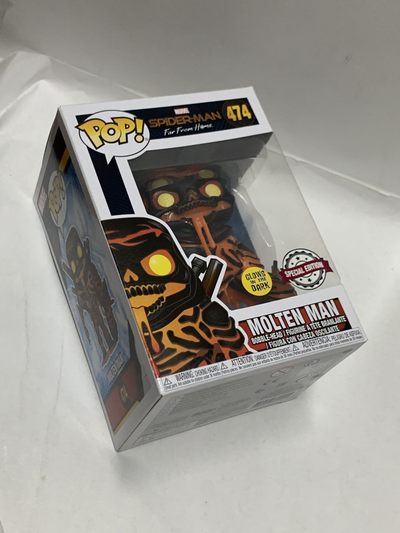 零元拍：漫威 正版 POP FUNKO 蜘蛛侠反派：融溶人，夜光特别限定版。全新未拆。 - 零元拍：漫威 正版 POP FUNKO 蜘蛛侠反派：融溶人，夜光特别限定版。全新未拆。
