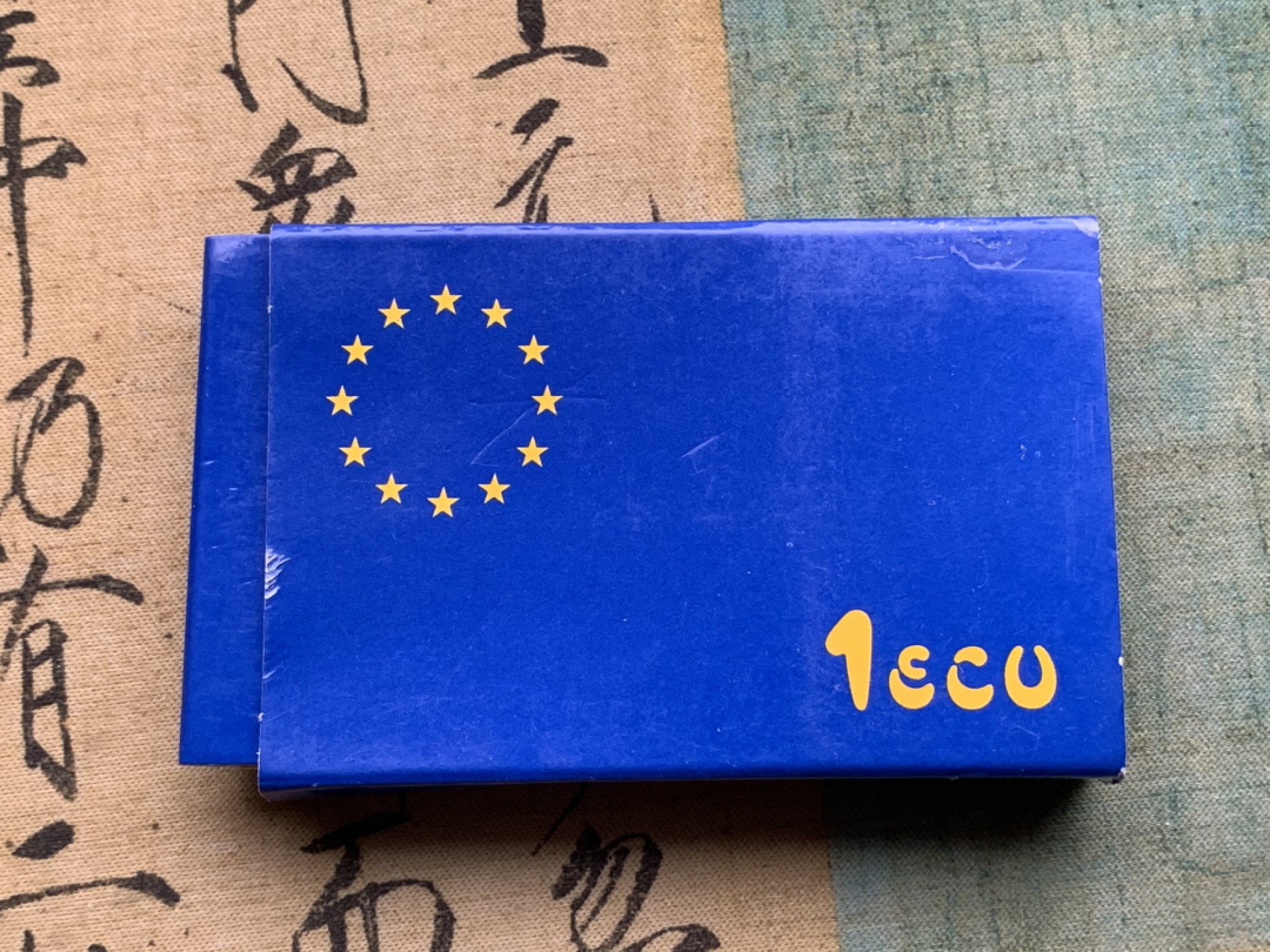 《竞宝斋》第97场-本周四 （满2件或者满200包顺丰） 原盒证书 西班牙1989年 骑牛 1ECU 精制银币 