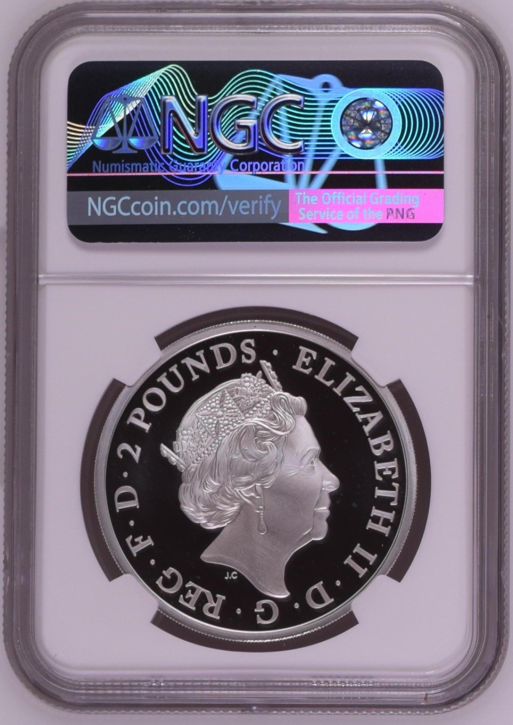 收藏联盟Quantum Auction 第193期拍卖(已更新) 英国2021年2英镑(1盎司)大不列颠女神和狮子纪念精制银币 NGC PF69 首发蓝标 带原装纪念盒