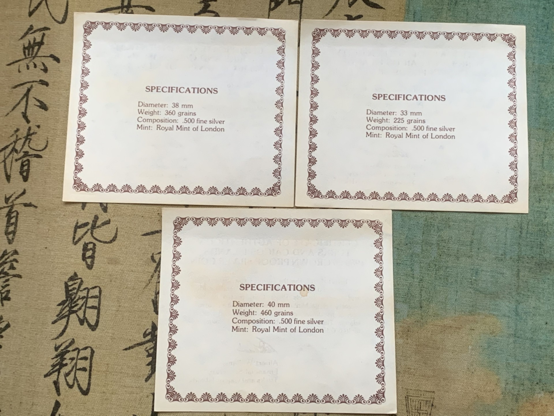 《竞宝斋》第97场-本周四 （满2件或者满200包顺丰） 原盒证书 特克斯和凯克斯群岛1980年 3枚套 5/10/20克朗精制银币