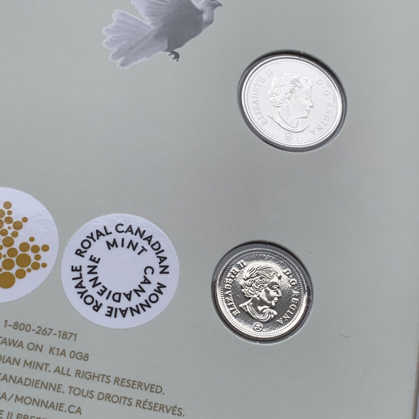 《竞宝斋》第97场-本周四 （满2件或者满200包顺丰） 三套 封装加拿大 2014年 五枚装套币 完美状态