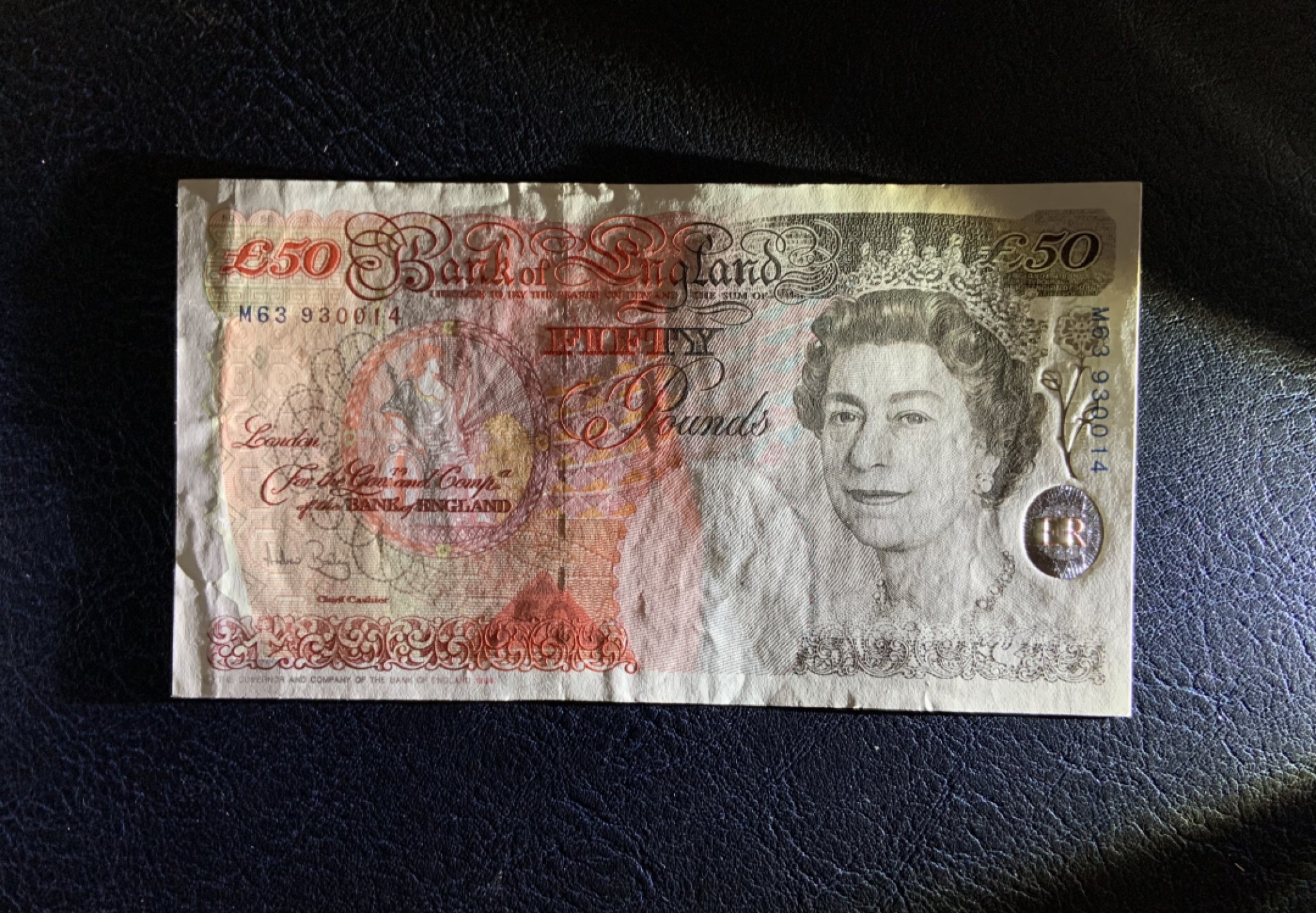 收藏联盟Quantum Auction 第193期拍卖(已更新) 英国1994年(ND2006)50英镑 品相AU+ 没有中折，边缘软折