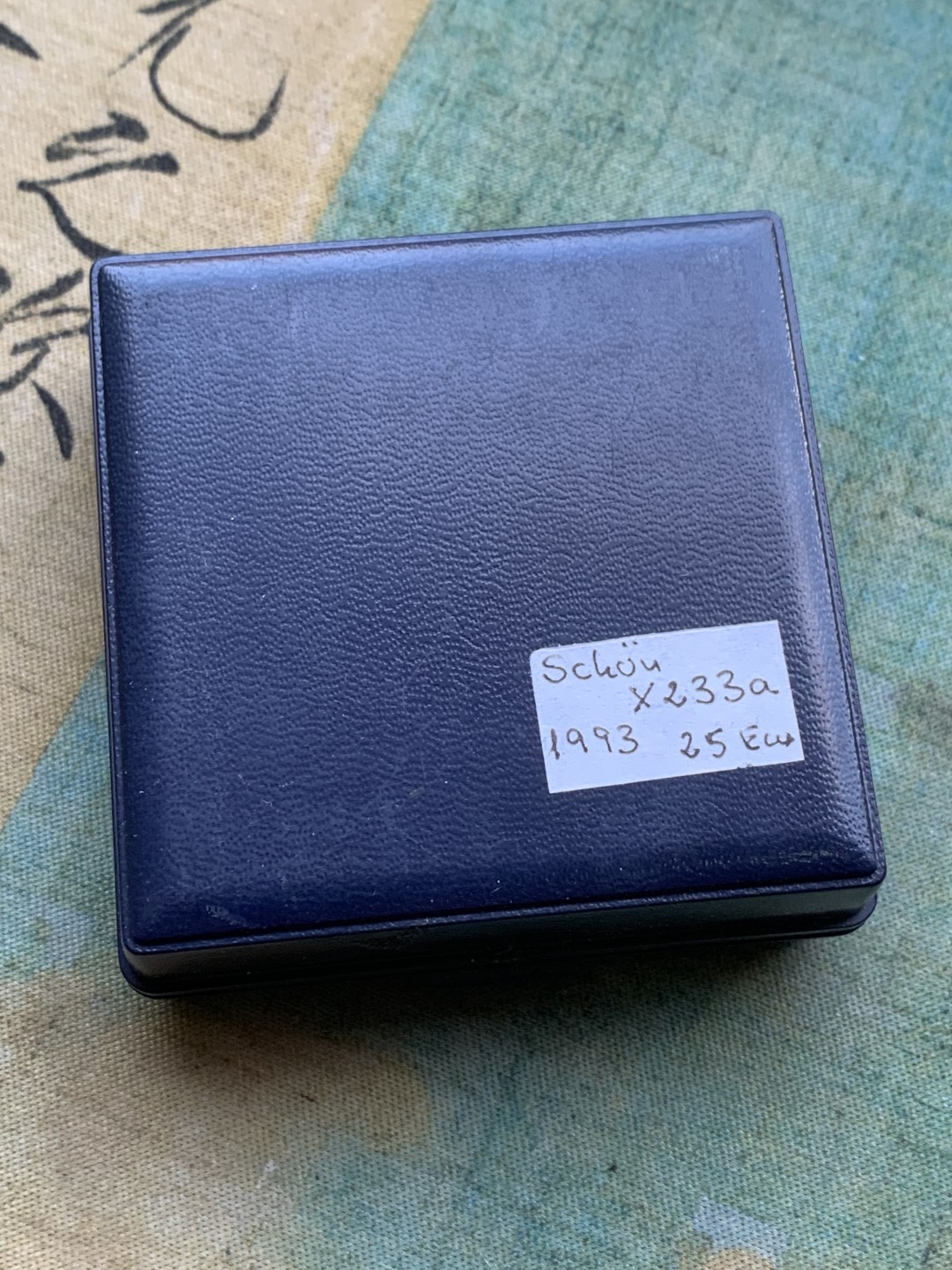 《竞宝斋》第97场-本周四 （满2件或者满200包顺丰） 蓝盒 英国1993年 25ECU 精制大银币 23克