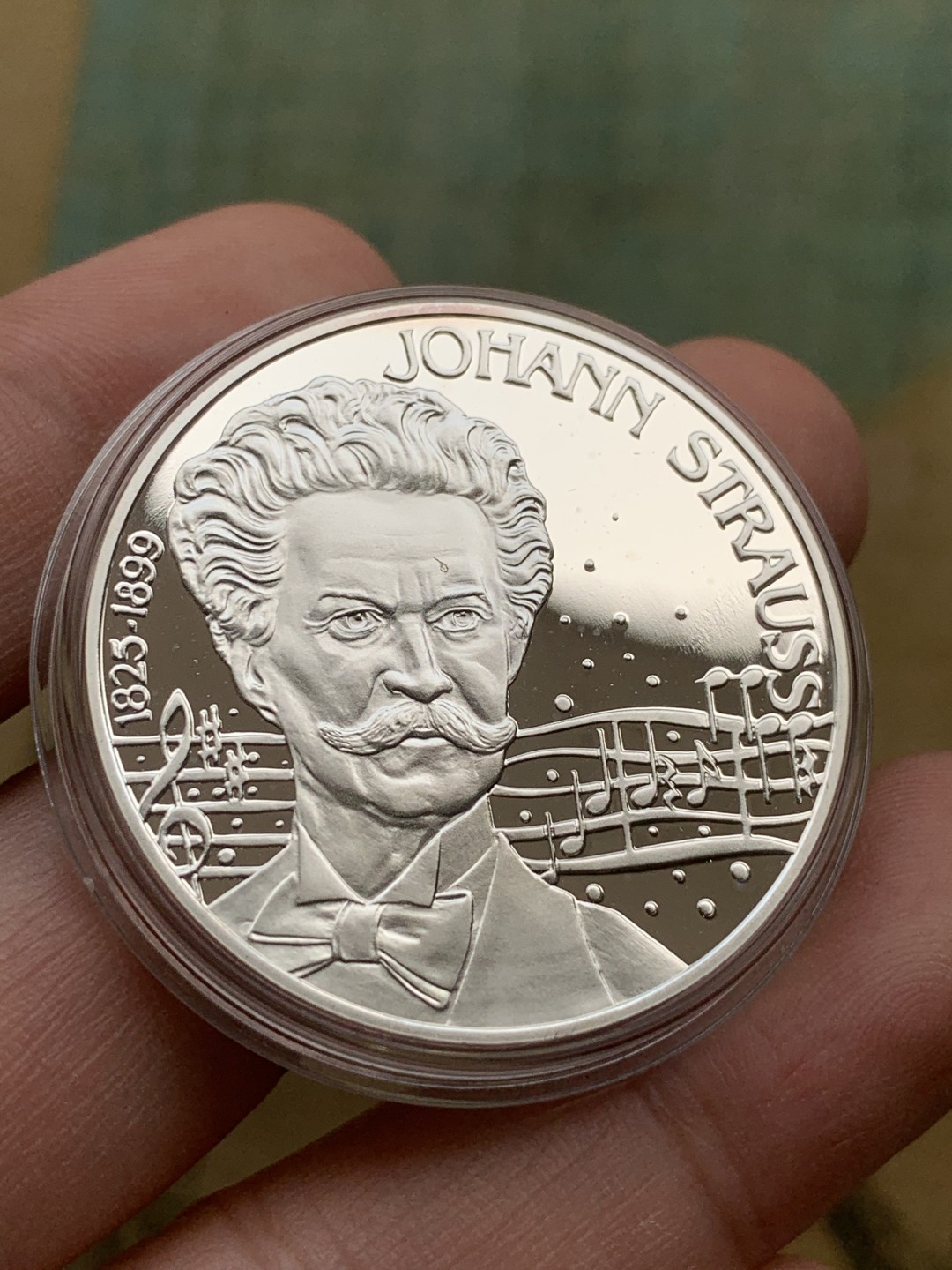 《竞宝斋》第97场-本周四 （满2件或者满200包顺丰） 红盒证书 奥地利1995年 25ECU 精制大银币 925银 24克