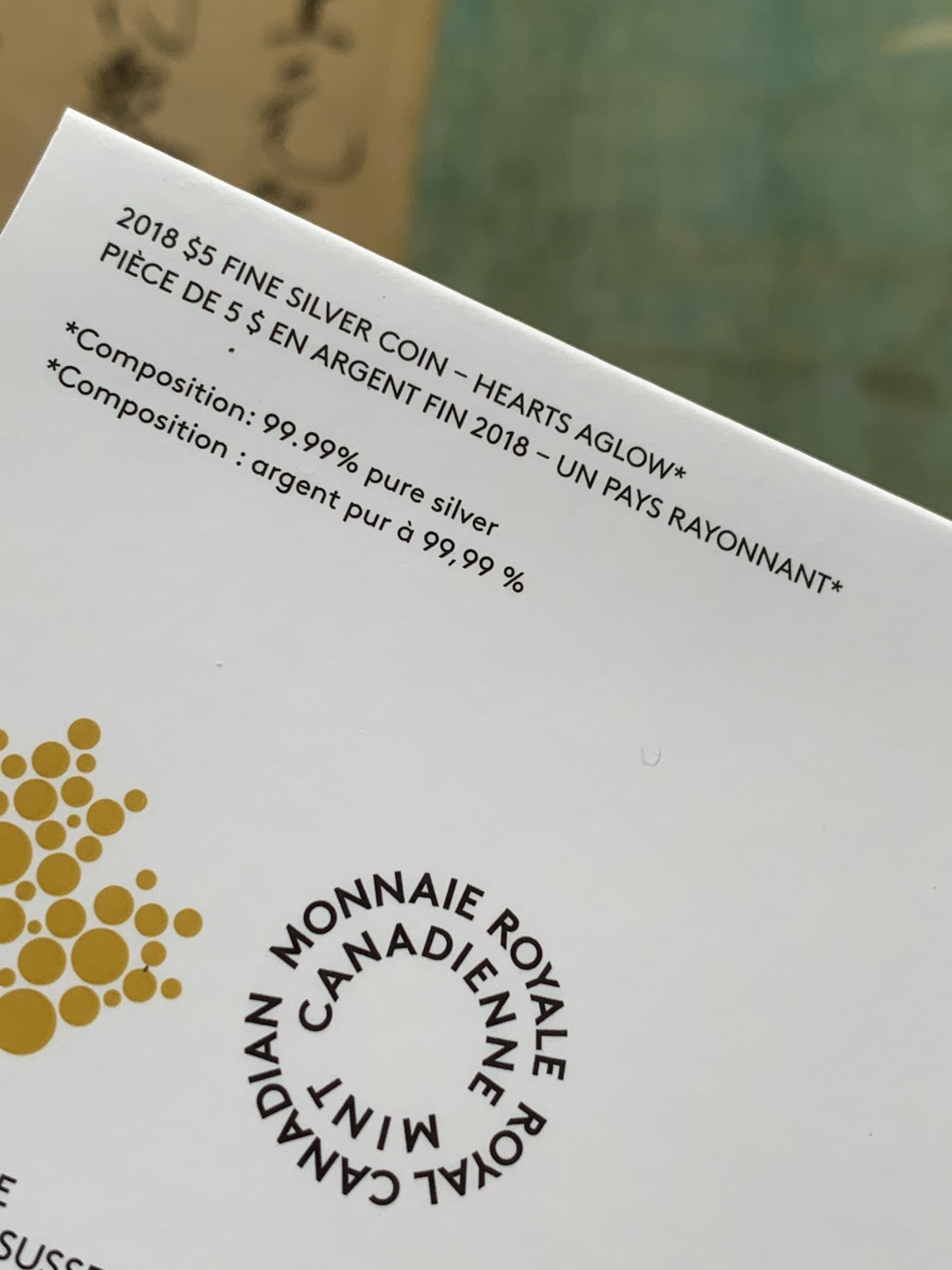 《竞宝斋》第97场-本周四 （满2件或者满200包顺丰） 礼品装 加拿大2018年 大红枫叶彩色银币 8克 999纯银