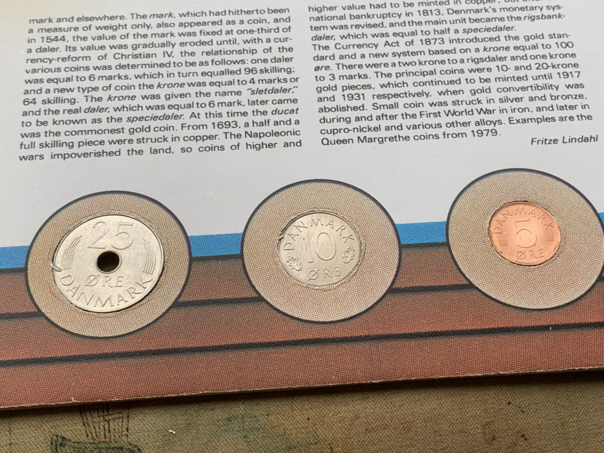 《竞宝斋》第97场-本周四 （满2件或者满200包顺丰） 封装丹麦1981年 六枚装不同面值铜镍币