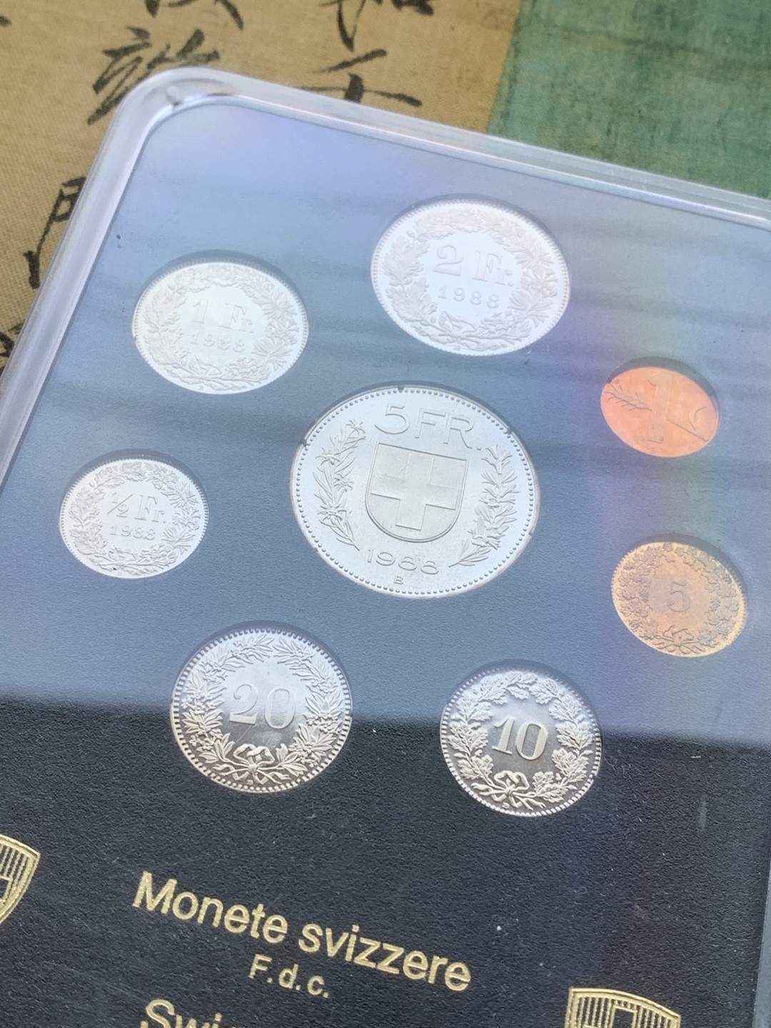 《竞宝斋》第97场-本周四 （满2件或者满200包顺丰） 封装 瑞士1988年 八枚套 PROOF精制套币 少见