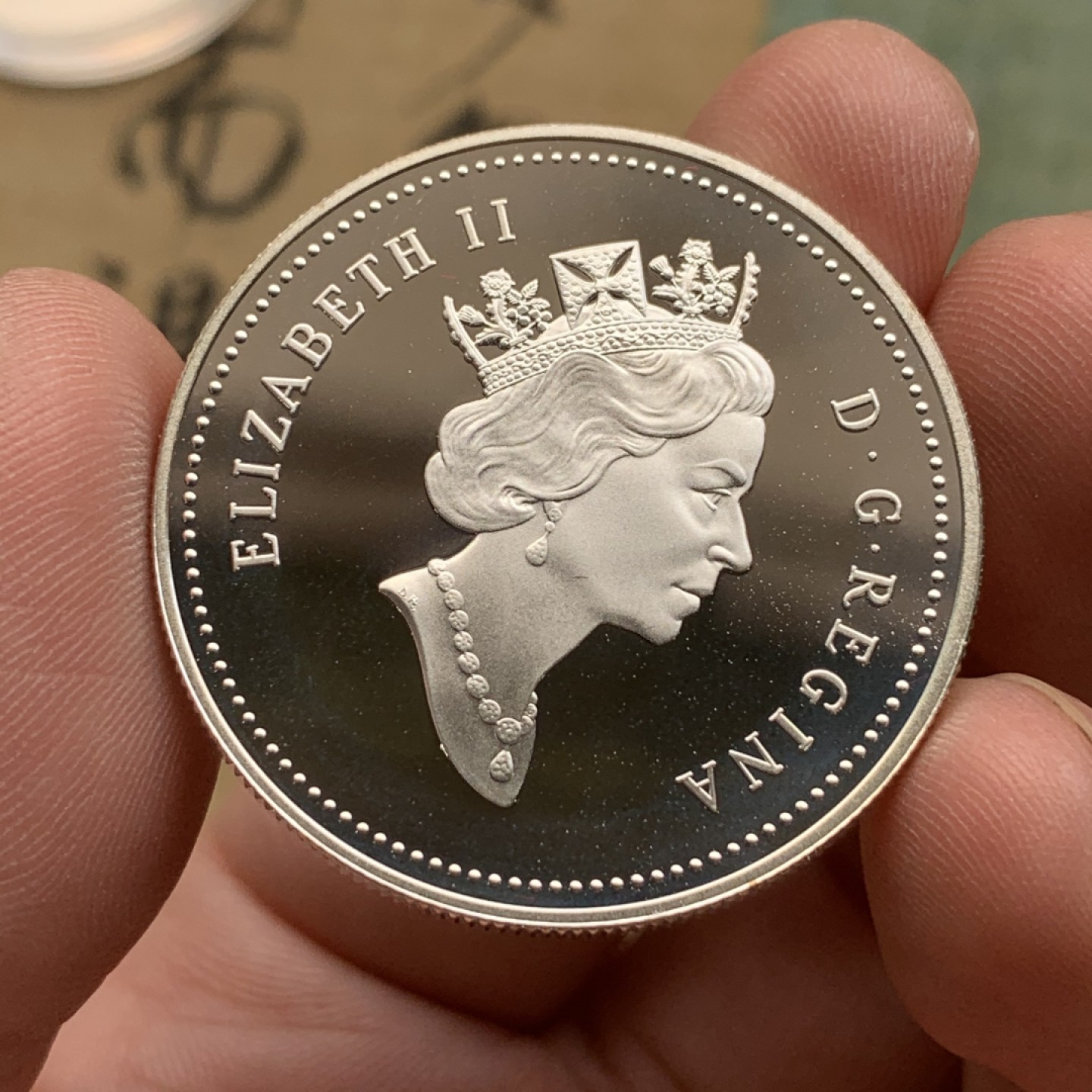 《竞宝斋》第97场-本周四 （满2件或者满200包顺丰） 原盒证书 加拿大 1992年 驿站马车 1元 精制大银币 925银 25.1克