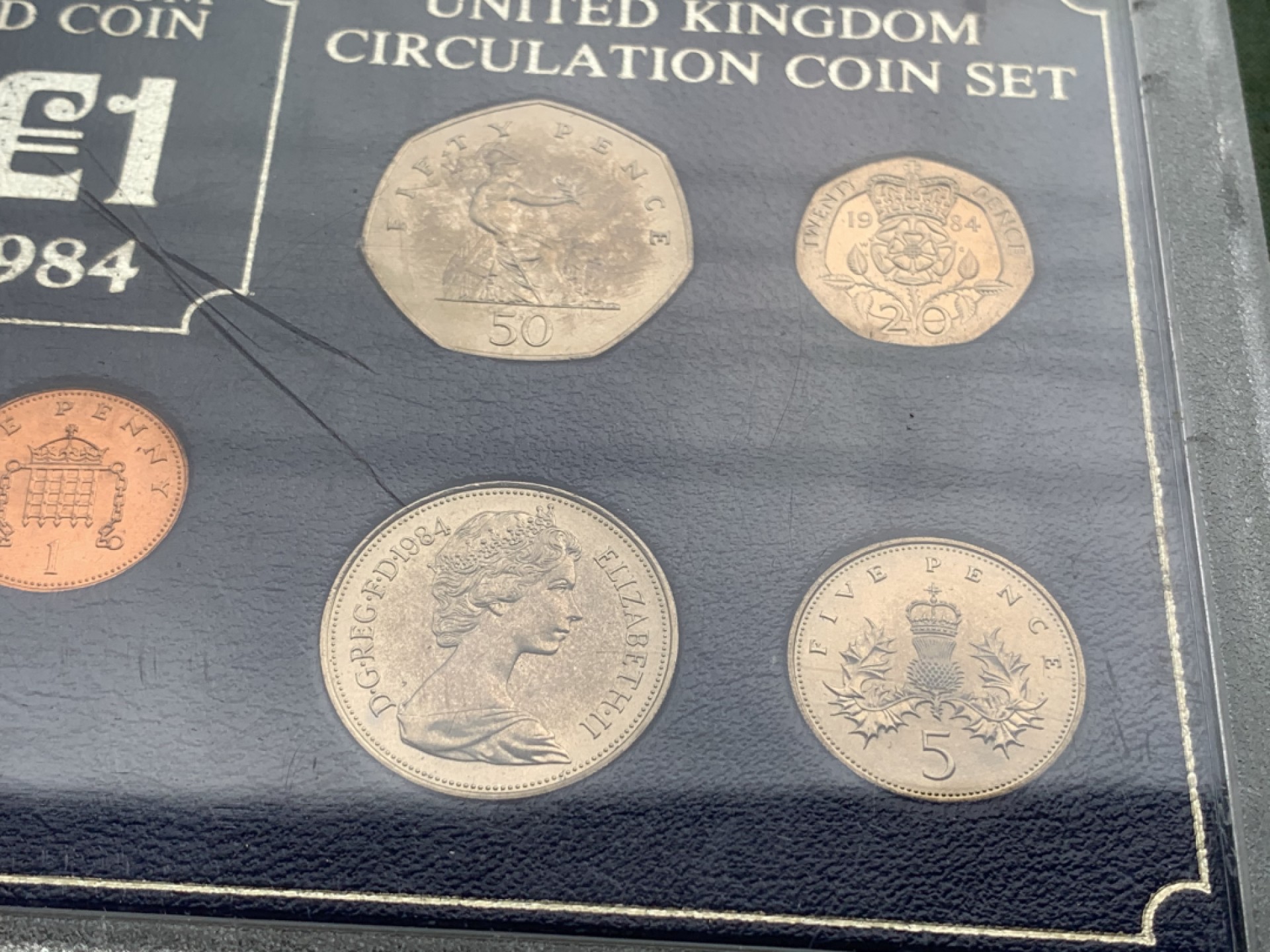 《竞宝斋》第97场-本周四 （满2件或者满200包顺丰） 英国 1984年 八枚套不同面值 套币