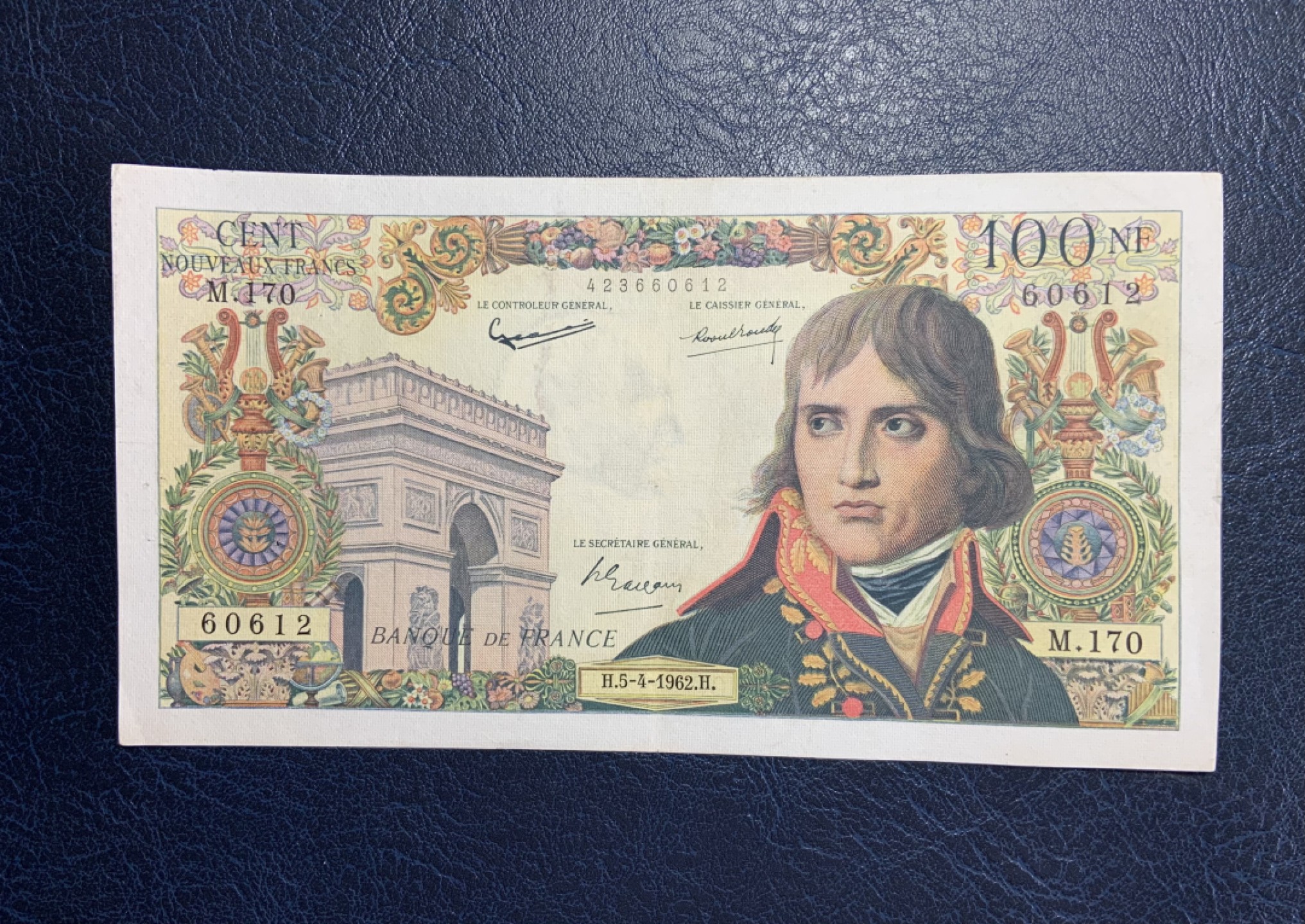 收藏联盟Quantum Auction 第193期拍卖(已更新) 法国1962年100法郎 非全新 品相AU 拿破仑