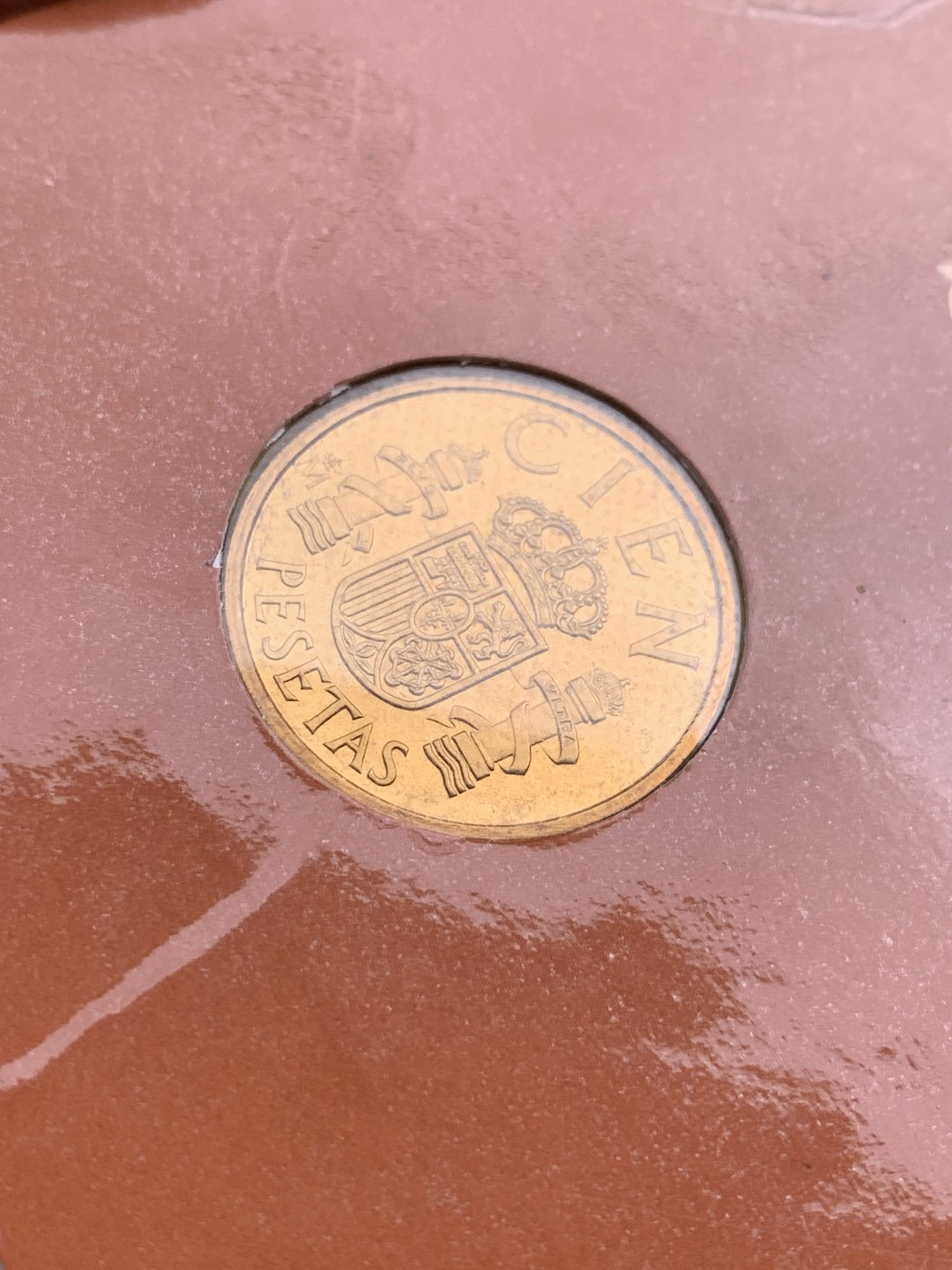 《竞宝斋》第97场-本周四 （满2件或者满200包顺丰） 官方卡装 西班牙1982年胡安卡洛斯一世100比塞塔精制PROOF 铜币 