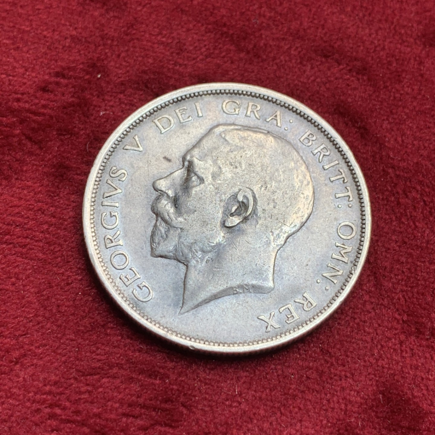 《竞宝斋》第97场-本周四 （满2件或者满200包顺丰） 英国 1916年 乔治五世 半克朗 银币 925 高银版