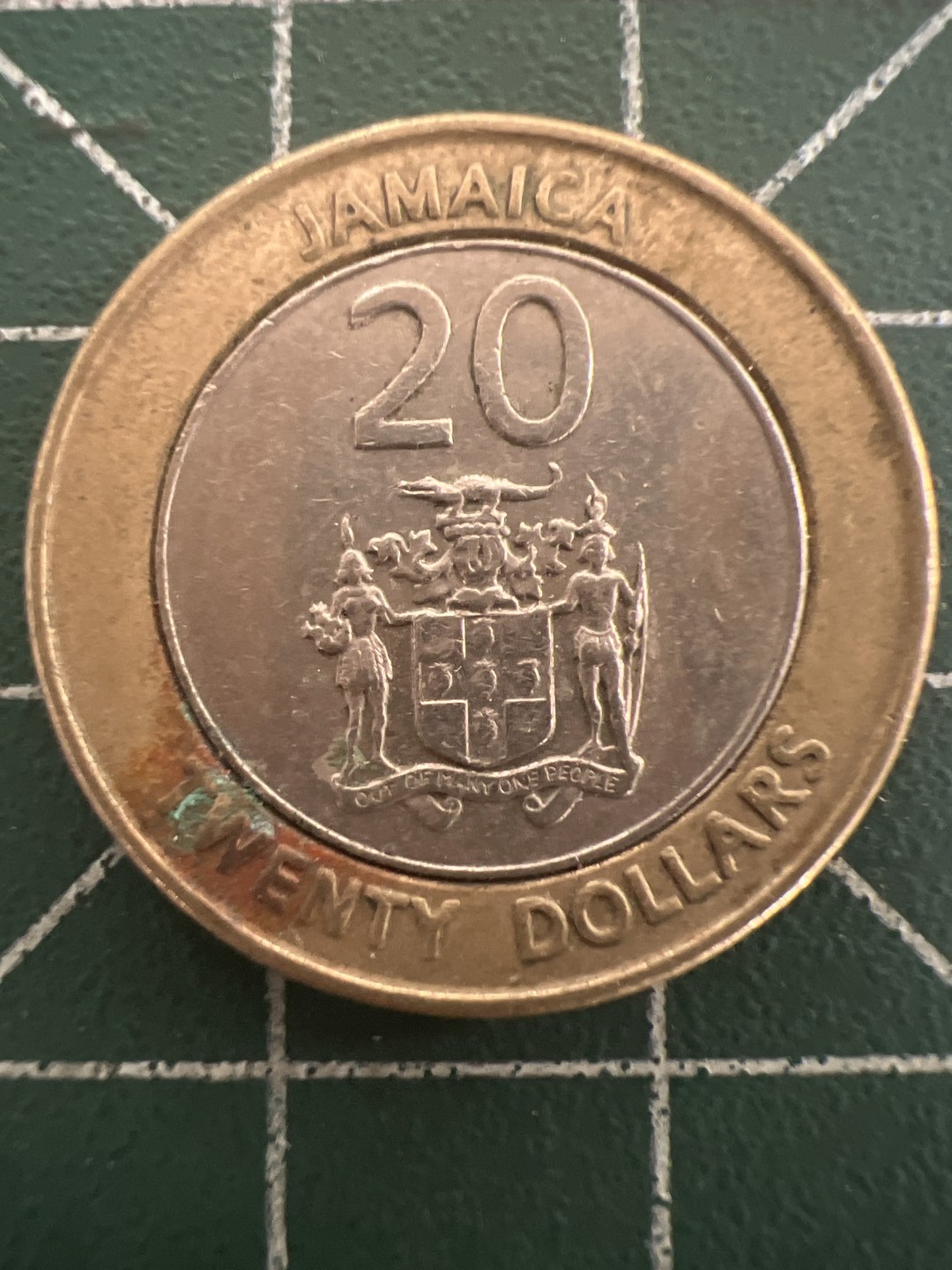 泡泡堂第九十八期  世界硬币纪念章邮票专场（无押金，无佣金，捡漏，全场20包邮，偏远地区除外） 牙买加双色20刀