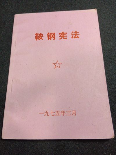 无限收藏-纽卡斯尔第135场《红藏及勋赏》放漏拍卖 - 75年红皮鞍钢宪法-内部私印文件，品相很好