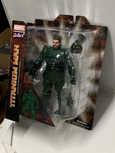 零元拍：Marvel Select DST漫威漫画英雄钢铁侠宿敌钛人9.5寸可动人偶，全新未拆。 - 零元拍：Marvel Select DST漫威漫画英雄钢铁侠宿敌钛人9.5寸可动人偶，全新未拆。
