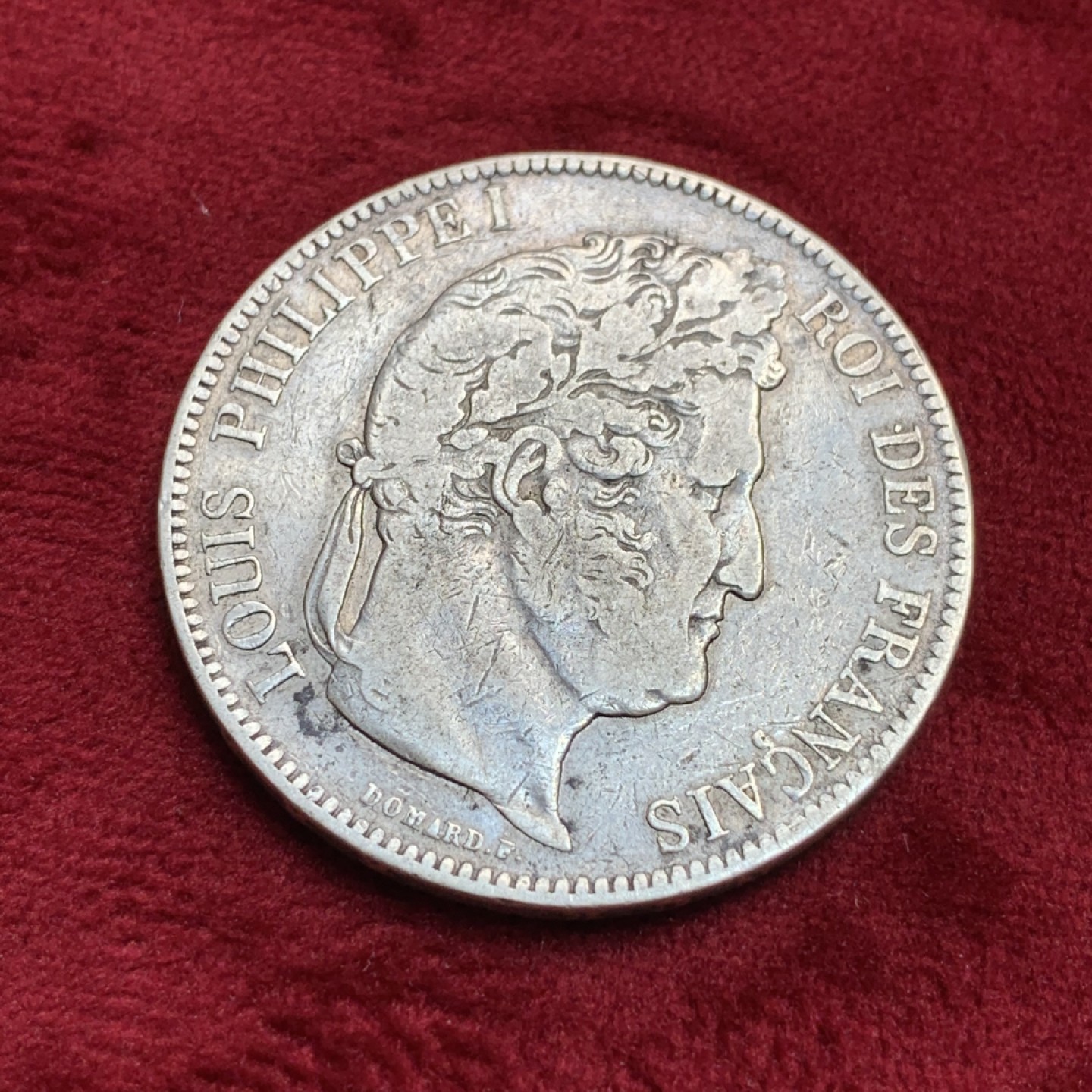 《竞宝斋》第97场-本周四 （满2件或者满200包顺丰） 法国 1841年 菲利普 5法郎 大银币