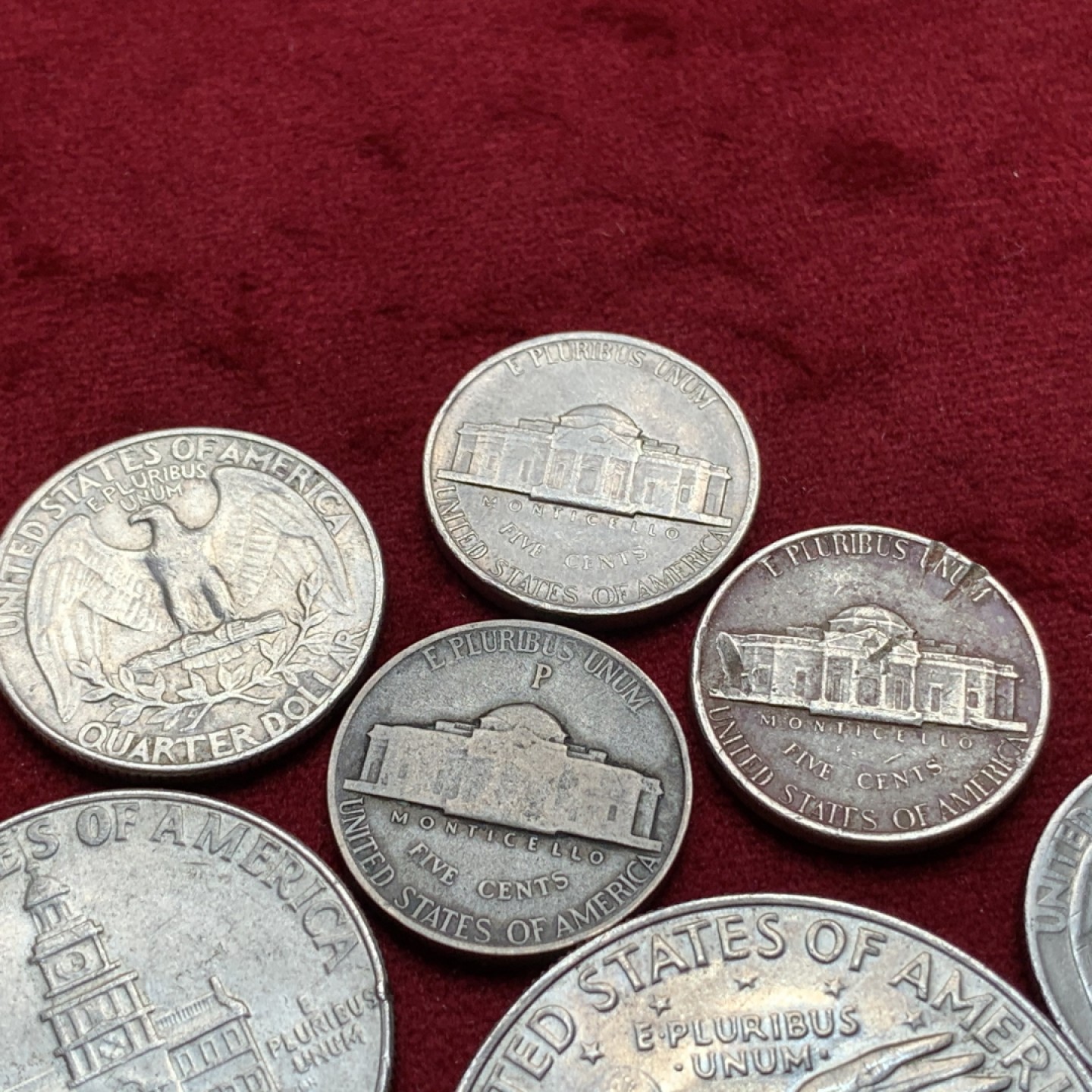 《竞宝斋》第97场-本周四 （满2件或者满200包顺丰） 美国 散币 7枚一组  见图