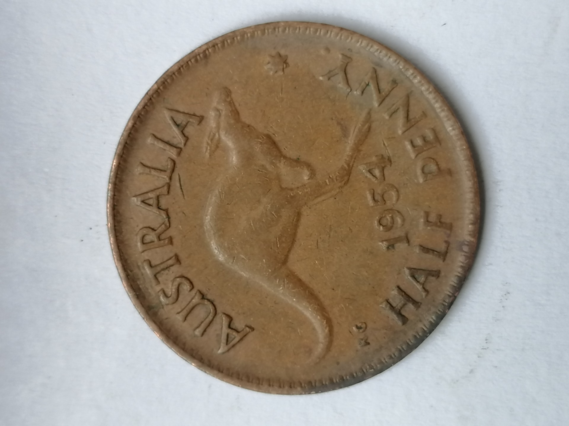 钱币专场 54年袋鼠币