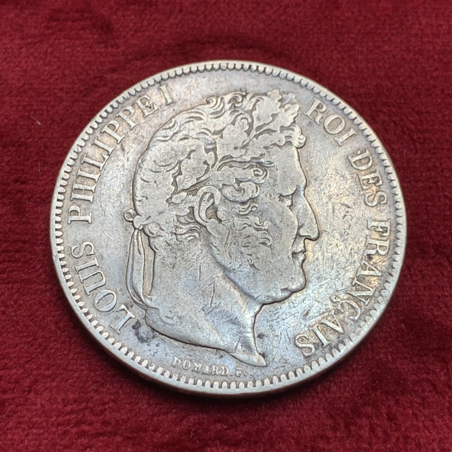 《竞宝斋》第97场-本周四 （满2件或者满200包顺丰） 法国 1841年 菲利普 5法郎 大银币