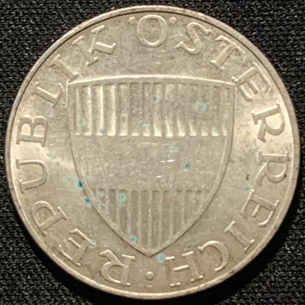 紫瑗钱币——第210期拍卖 奥地利 1968年 女神 10先令 7.5克 0.64银 UNC