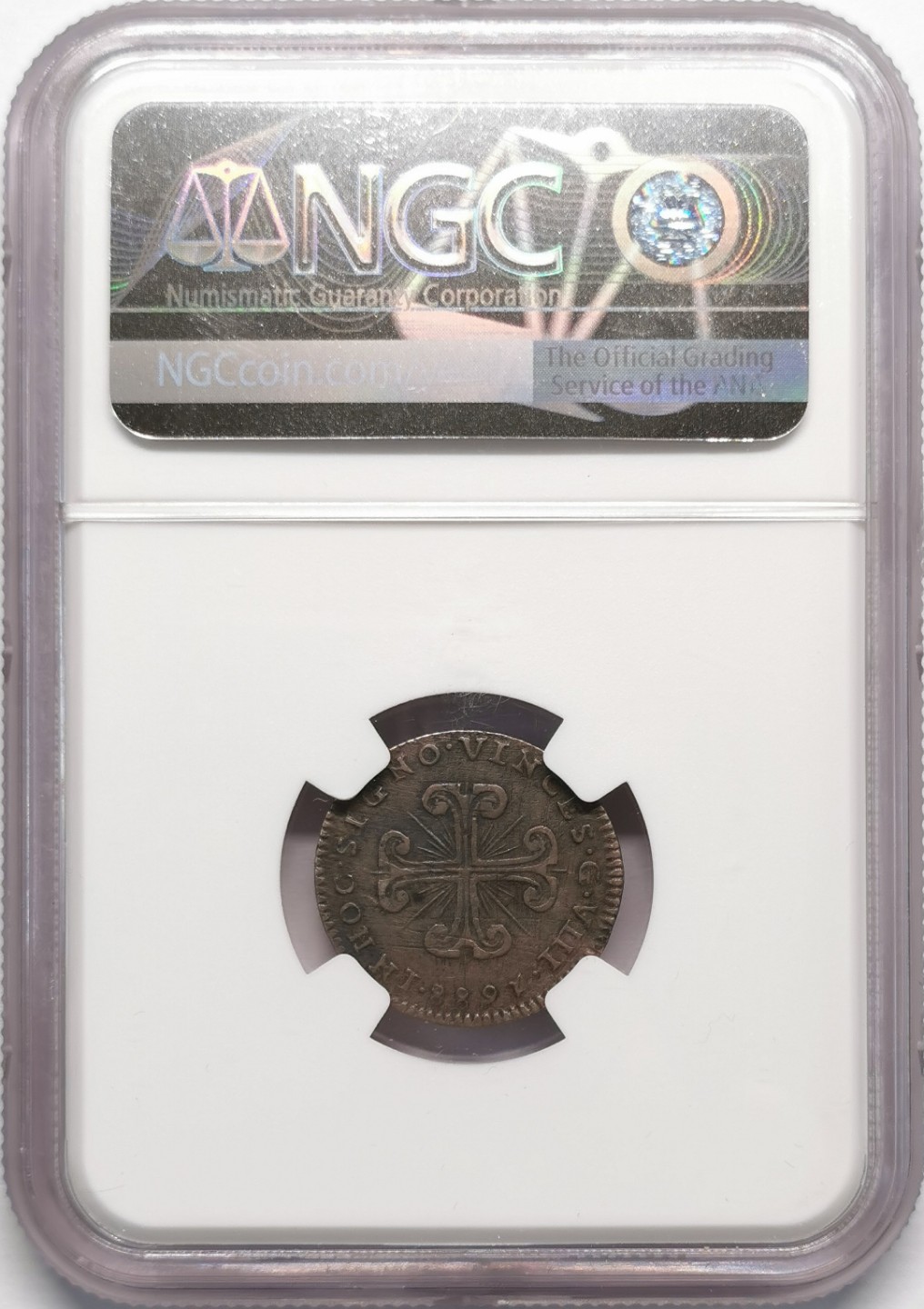 凡希社世界钱币微拍第二百十三期 1688意大利那不勒斯8G银币NGC-XFD