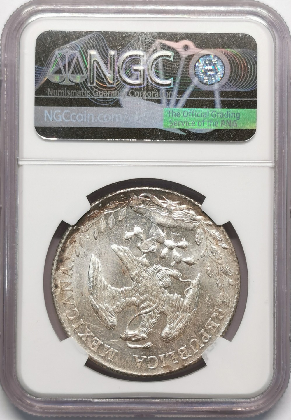 凡希社世界钱币微拍第二百十三期 1889CN墨西哥花边鹰洋NGC-MS64原色银光！