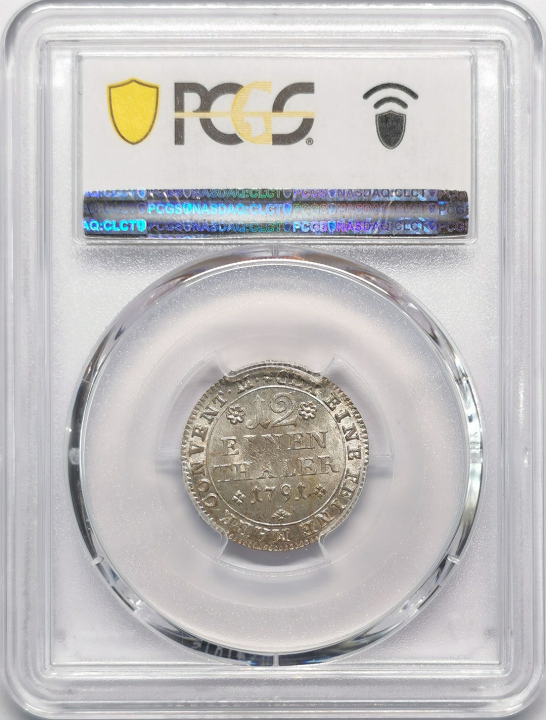 凡希社世界钱币微拍第二百十三期 1791布伦瑞克沃芬布特飞马1/12泰勒PCGS-MS62