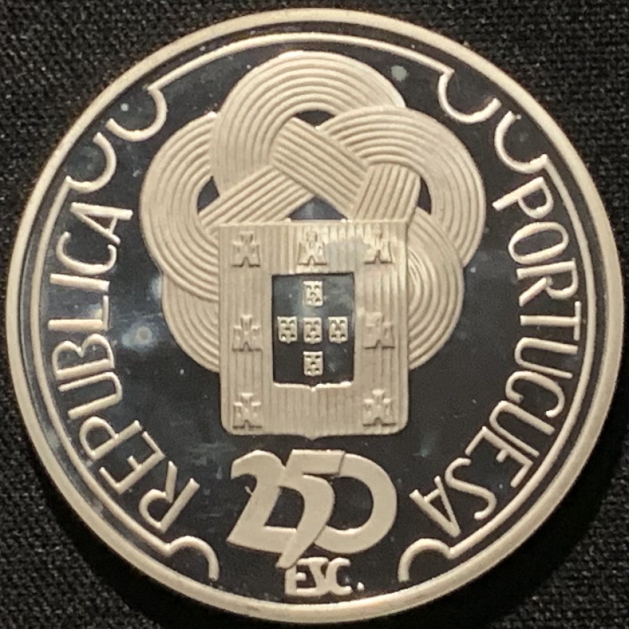 紫瑗钱币——第210期拍卖 葡萄牙 1988年 汉城奥运会 跑步 250埃斯库多 28克 0.925银 精制